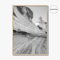 Coyote Buttes South Black and White Fine Art Photo Print, Vermilion Cliffs Poster