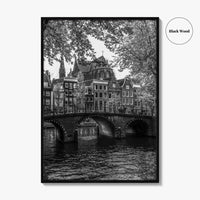 Amsterdam Black and White Fine Art Photo Print, Netherlands Poster, Holland Wall Decor