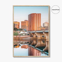 Hartford Skyline Fine Art Photo Print, City Poster, Connecticut CT USA