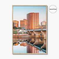 Hartford Skyline Fine Art Photo Print, City Poster, Connecticut CT USA