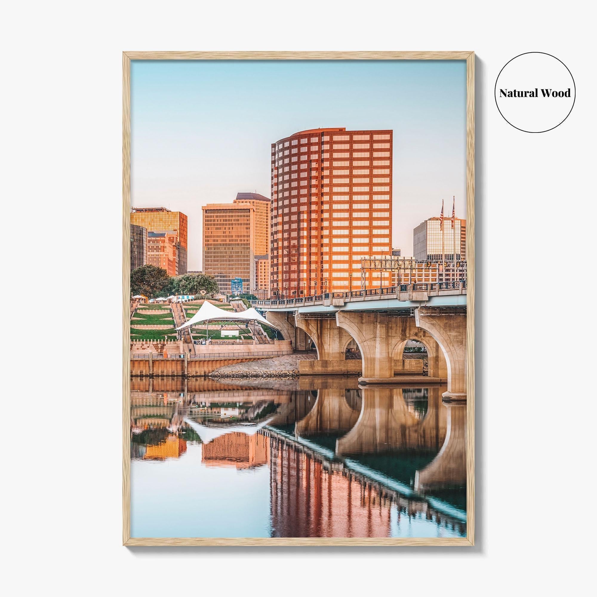 Hartford Skyline Fine Art Photo Print, City Poster, Connecticut CT USA