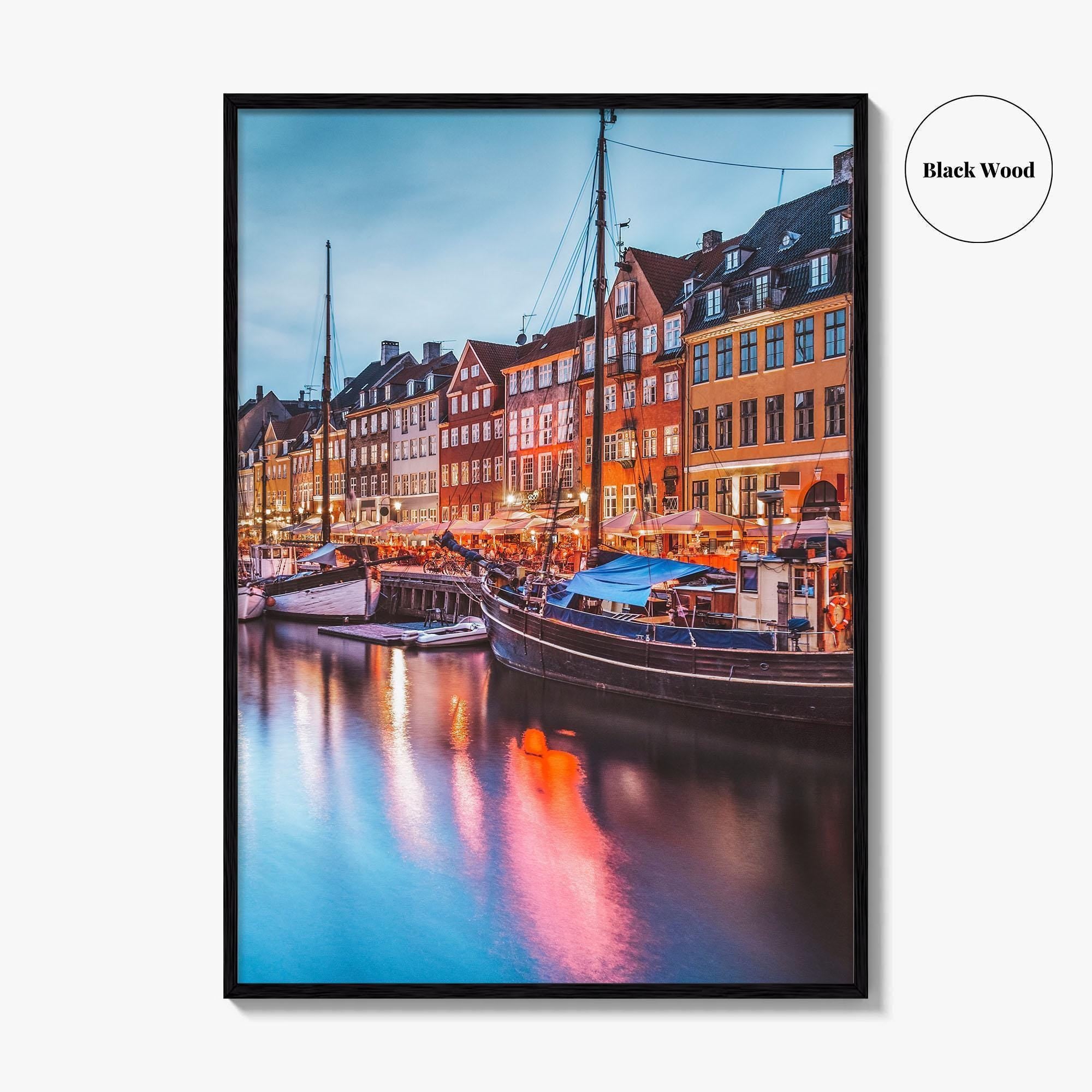 Copenhagen Fine Art Photo Print, Nyhavn Canal, Denmark, København, Photo Poster