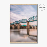 Chattanooga Fine Art Photo Print, Tennessee River Bridge, USA Wall Decor Poster