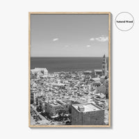 Bari Black and White Fine Art Photo Print, Basilica San Nicola Puglia Italy Poster
