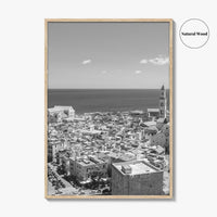 Bari Black and White Fine Art Photo Print, Basilica San Nicola Puglia Italy Poster