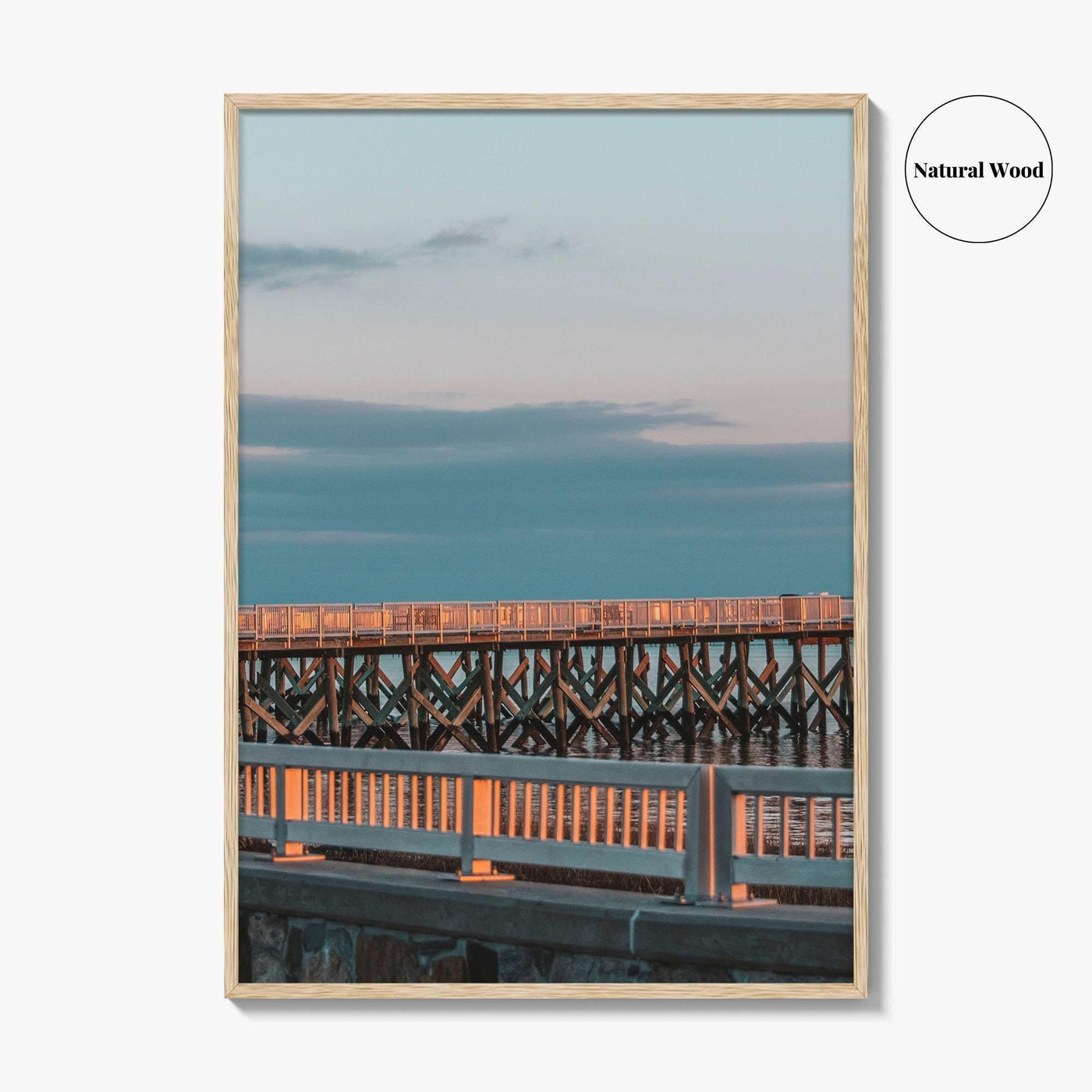 Norwalk Fine Art Photo Print, Calf Pasture Beach, Long Island Sound Connecticut USA Poster