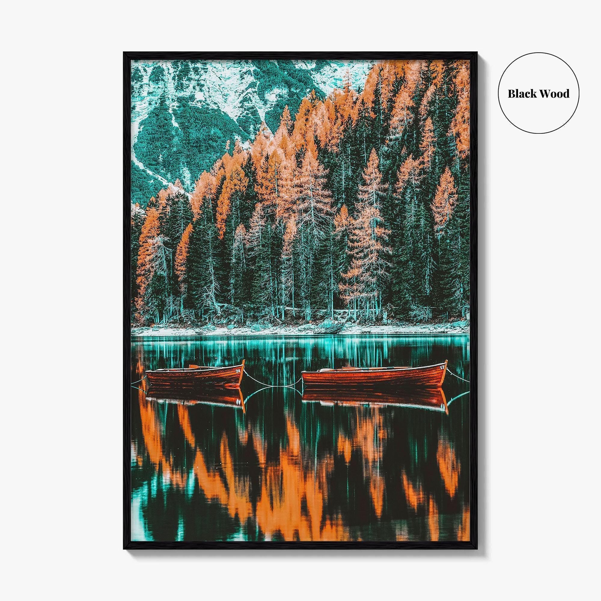 Lago di Braies Fine Art Photo Print, Dolomites, South Tyrol Italy, Italian Alps, Sudtirol