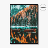 Lago di Braies Fine Art Photo Print, Dolomites, South Tyrol Italy, Italian Alps, Sudtirol