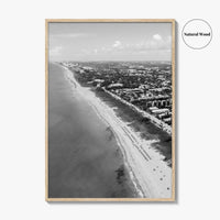 Delray Beach Black and White Fine Art Photo Print, Florida USA Poster