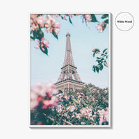 Eiffel Tower White Fine Art Photo Print, Paris France Poster, Île-de-France