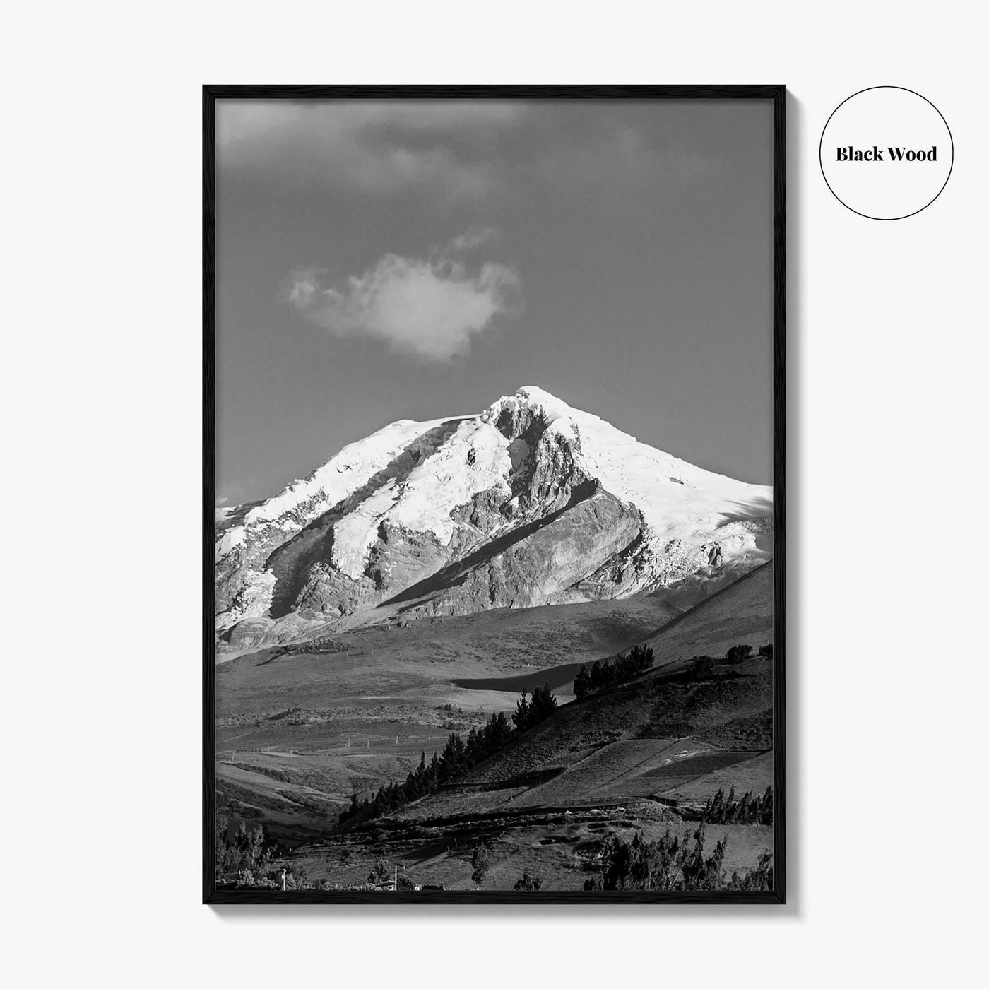 Ecuador Black and White Fine Art Photo Print, South America Wall Art Poster
