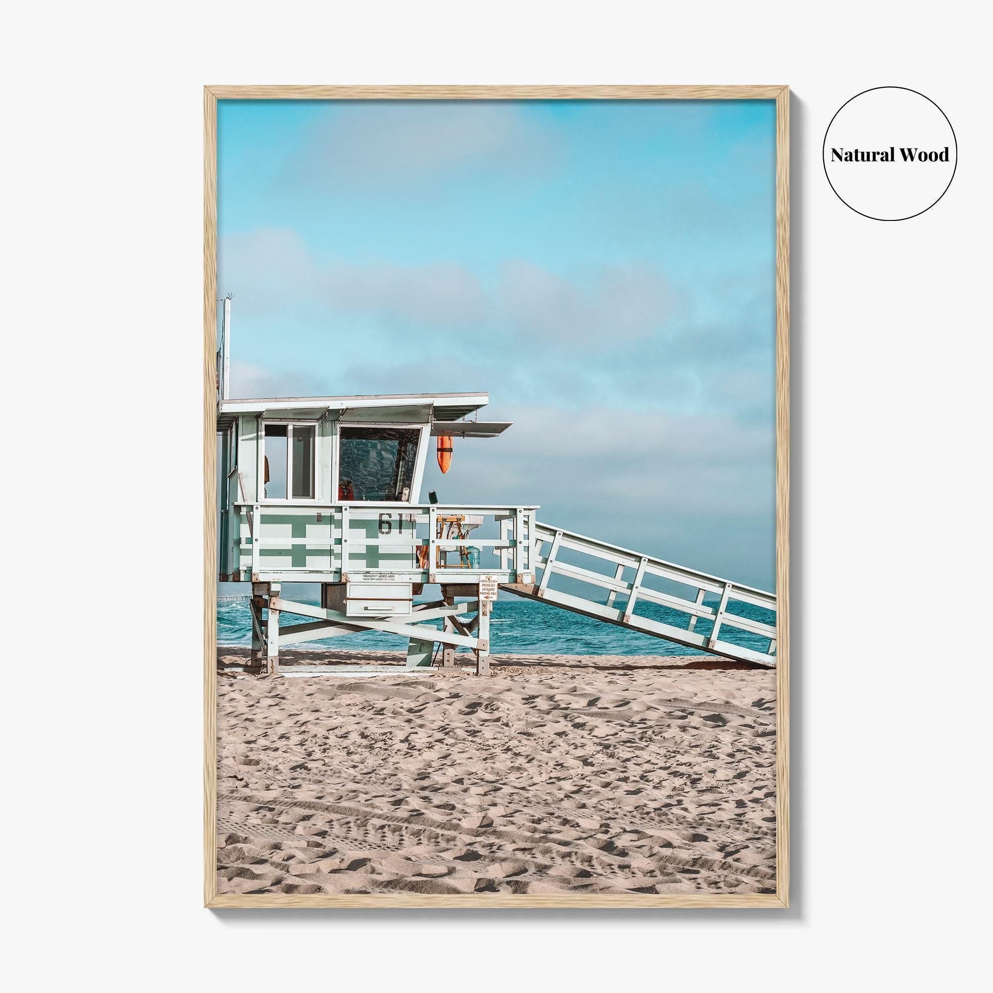 El Segundo Fine Art Photo Print, Lifeguard Tower, Los Angeles, California, USA Beach Poster