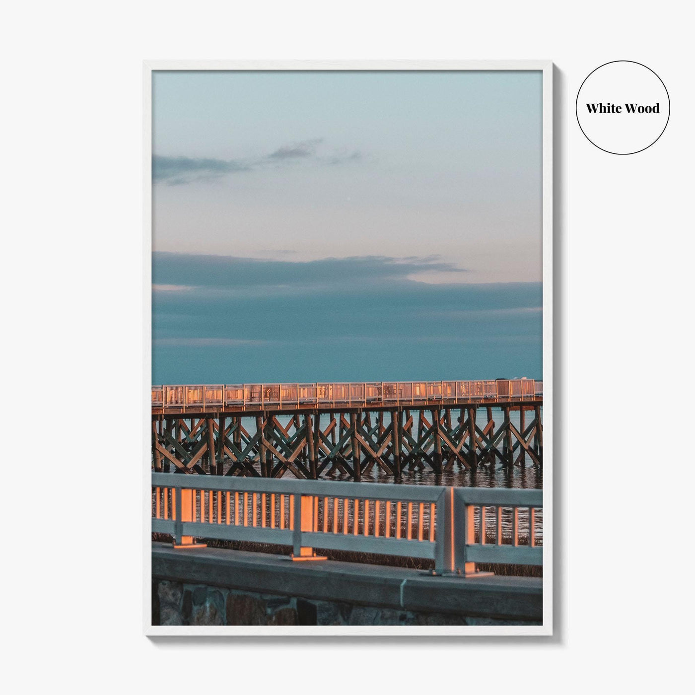 Norwalk Fine Art Photo Print, Calf Pasture Beach, Long Island Sound Connecticut USA Poster