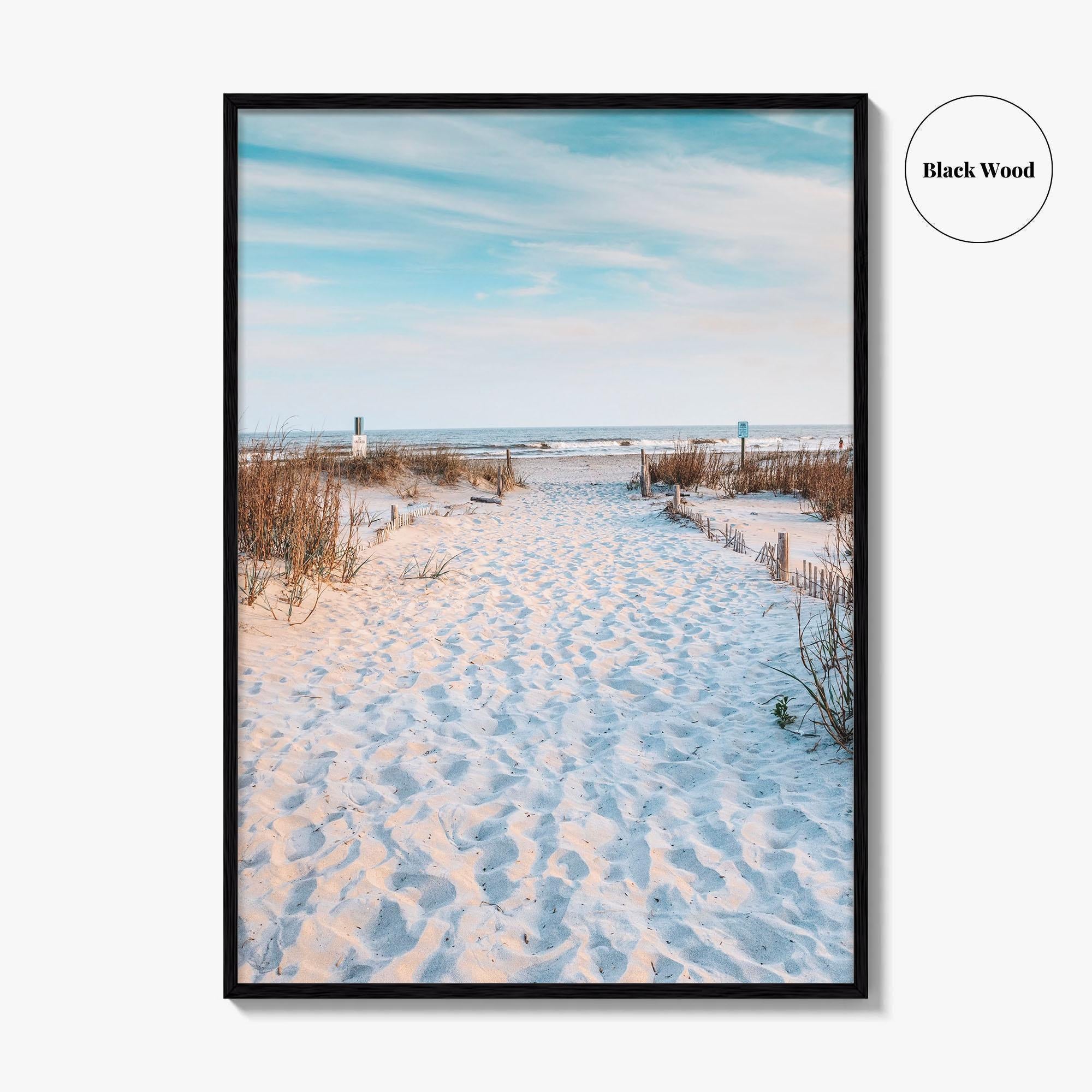 Folly Beach Fine Art Photo Print, Charleston South Carolina Coastal Poster, Atlantic Ocean