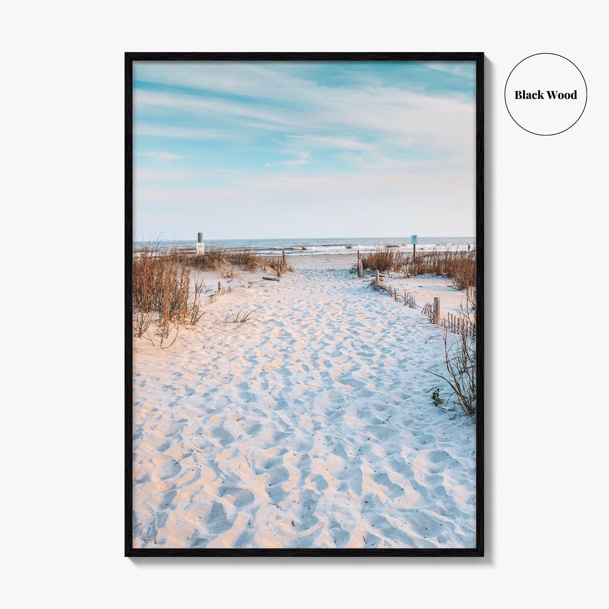 Folly Beach Fine Art Photo Print, Charleston South Carolina Coastal Poster, Atlantic Ocean