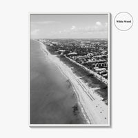 Delray Beach Black and White Fine Art Photo Print, Florida USA Poster