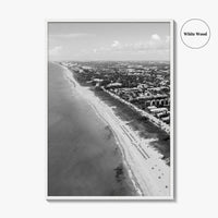 Delray Beach Black and White Fine Art Photo Print, Florida USA Poster