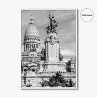 Buenos Aires Black and White Fine Art Photo Print, Argentine Congress, Argentina Poster