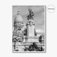 Buenos Aires Black and White Fine Art Photo Print, Argentine Congress, Argentina Poster