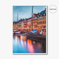 Copenhagen Fine Art Photo Print, Nyhavn Canal, Denmark, København, Photo Poster