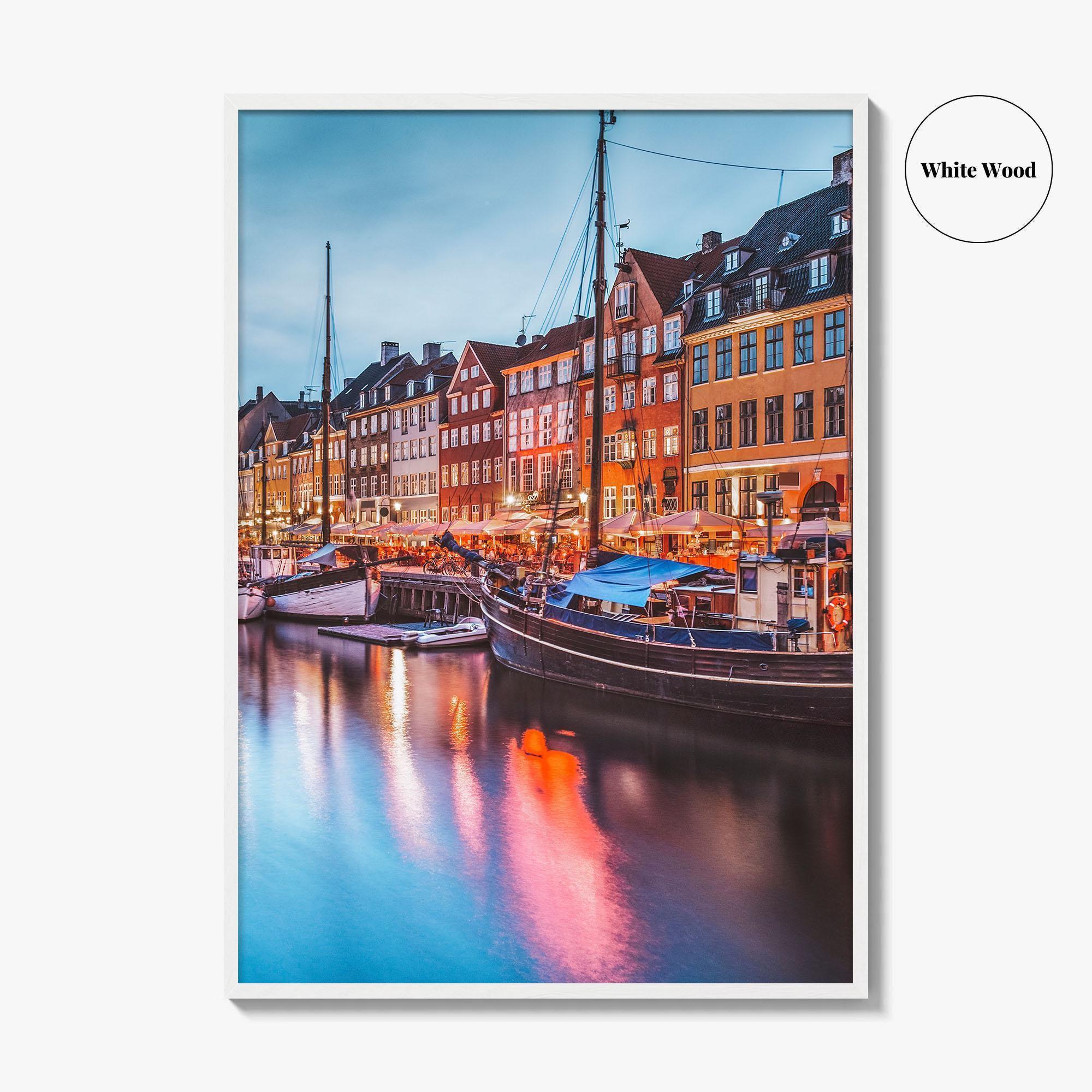 Copenhagen Fine Art Photo Print, Nyhavn Canal, Denmark, København, Photo Poster