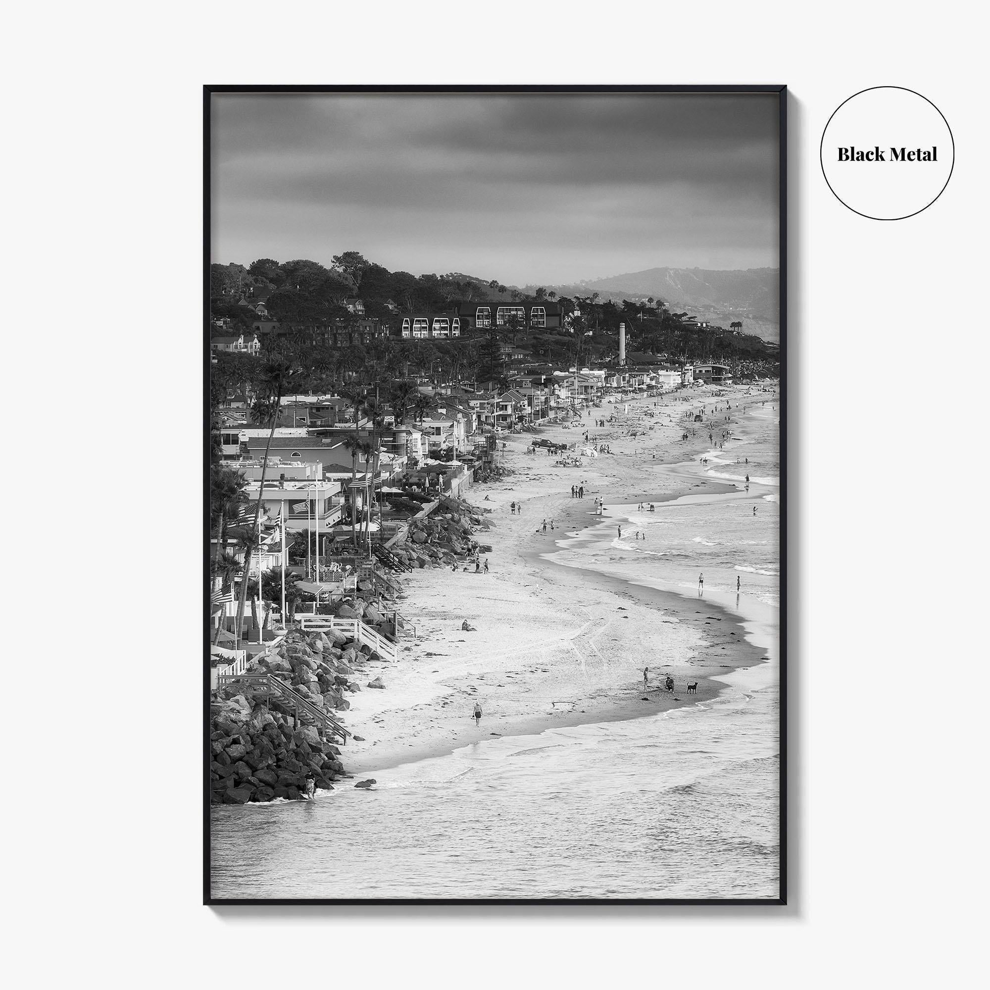 Del Mar Black and White Fine Art Photo Print, San Diego, California Poster
