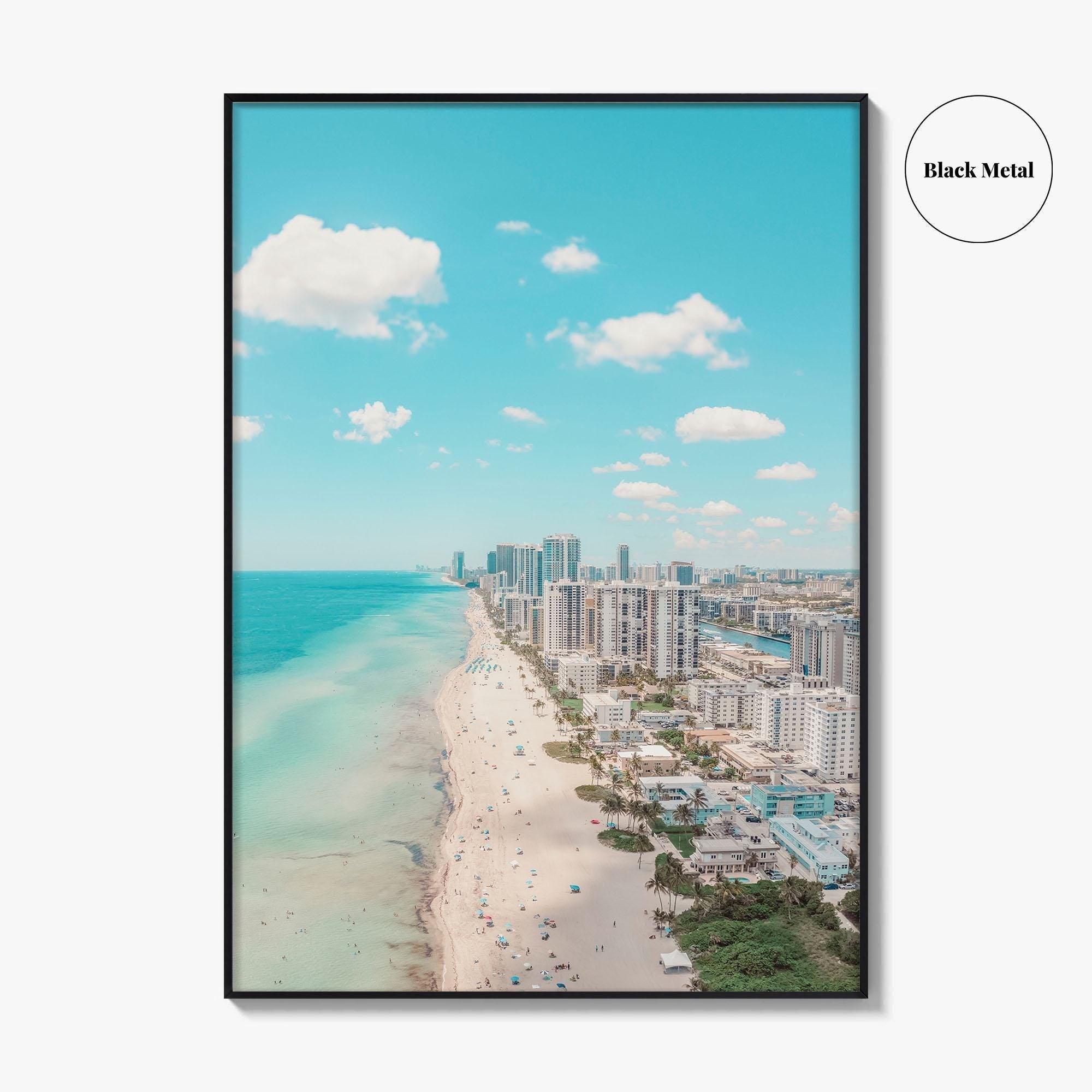 Hollywood Beach Fine Art Photo Print, Hallandale Beach, Florida USA Wall Decor Poster