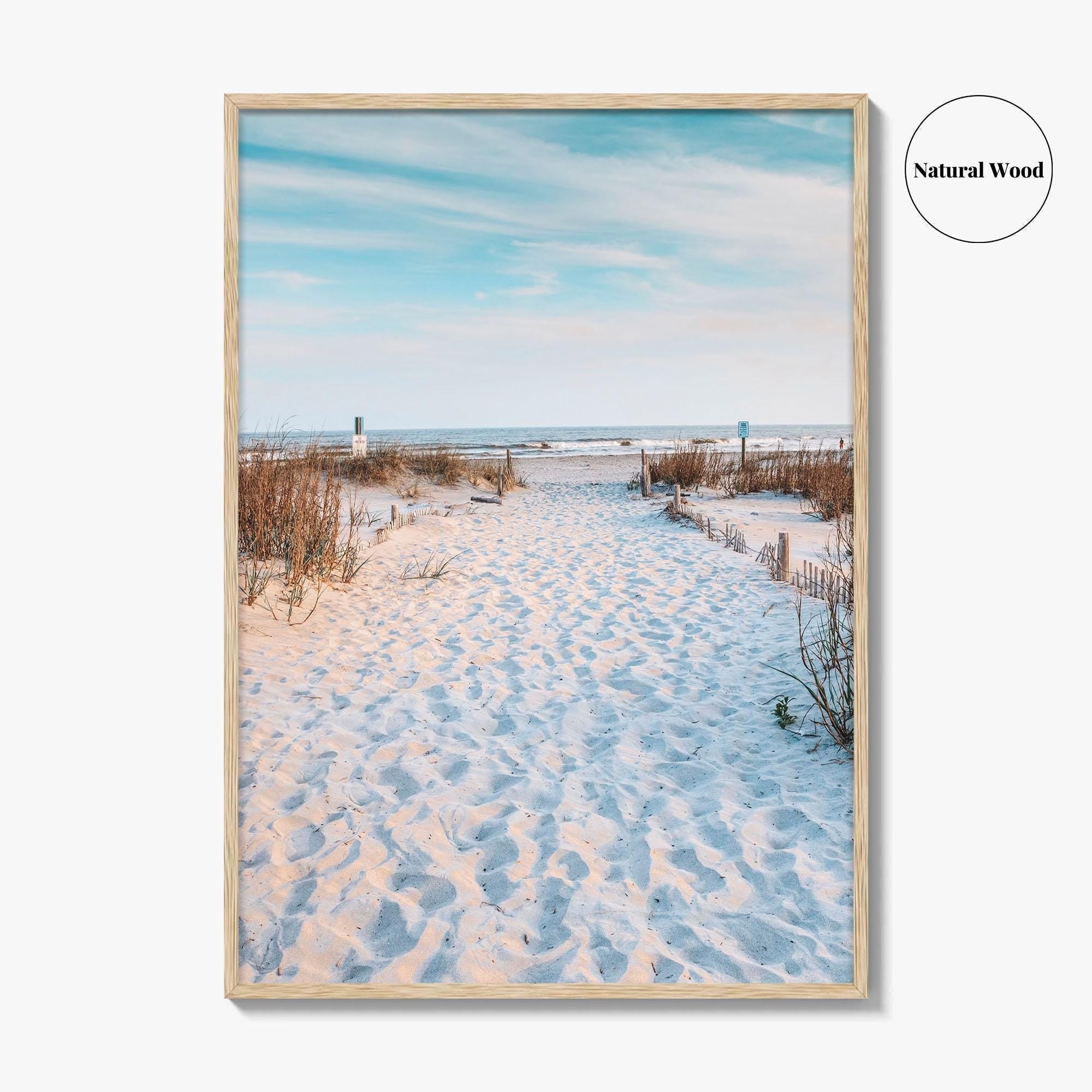 Folly Beach Fine Art Photo Print, Charleston South Carolina Coastal Poster, Atlantic Ocean