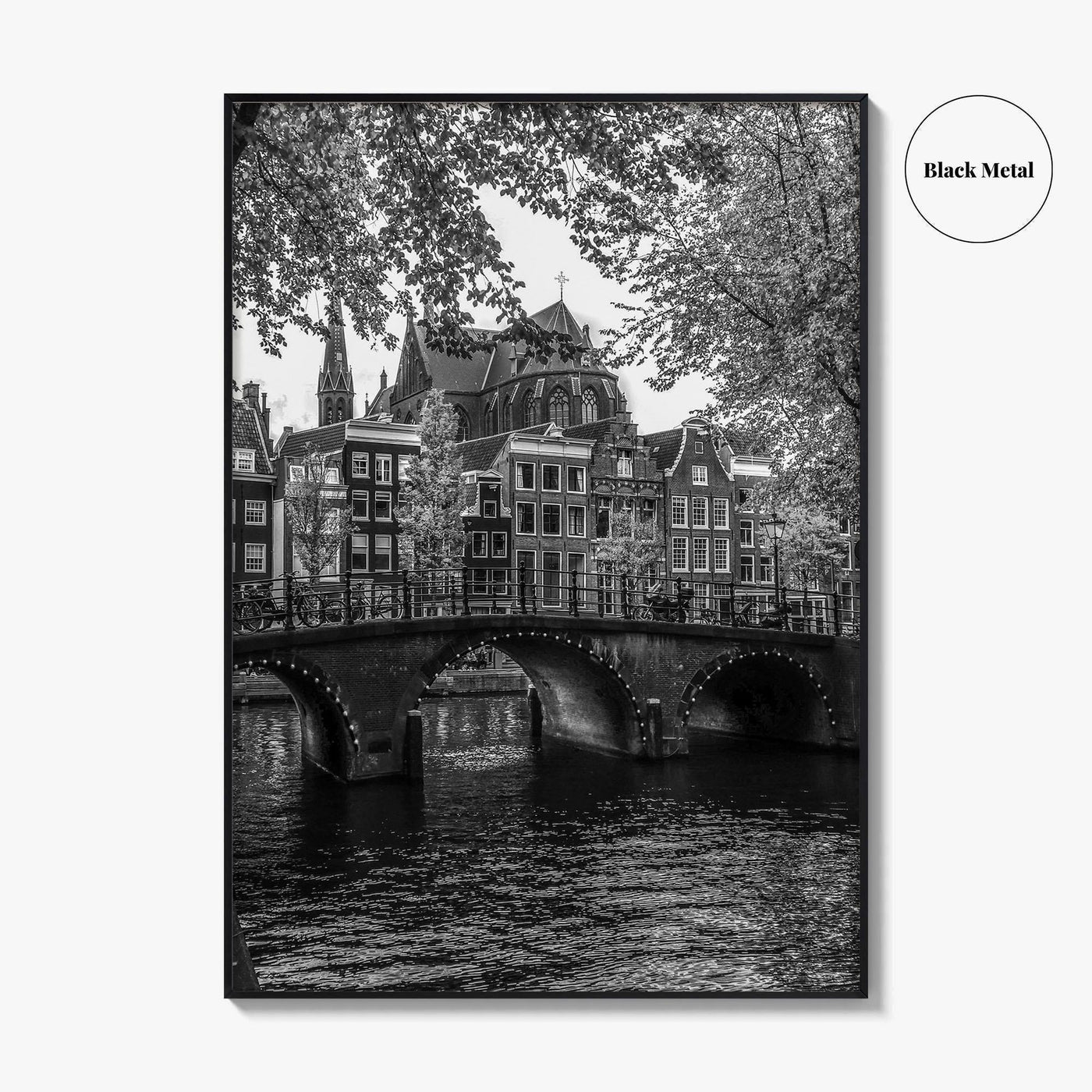 Amsterdam Black and White Fine Art Photo Print, Netherlands Poster, Holland Wall Decor