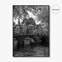 Amsterdam Black and White Fine Art Photo Print, Netherlands Poster, Holland Wall Decor