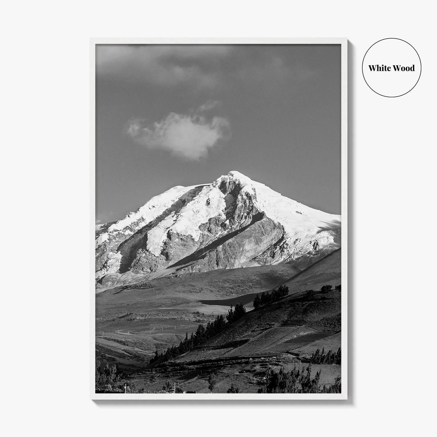 Ecuador Black and White Fine Art Photo Print, South America Wall Art Poster