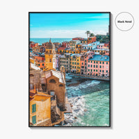 Vernazza Fine Art Photo Print, Cinque Terre, Liguria Italy Seascape Poster