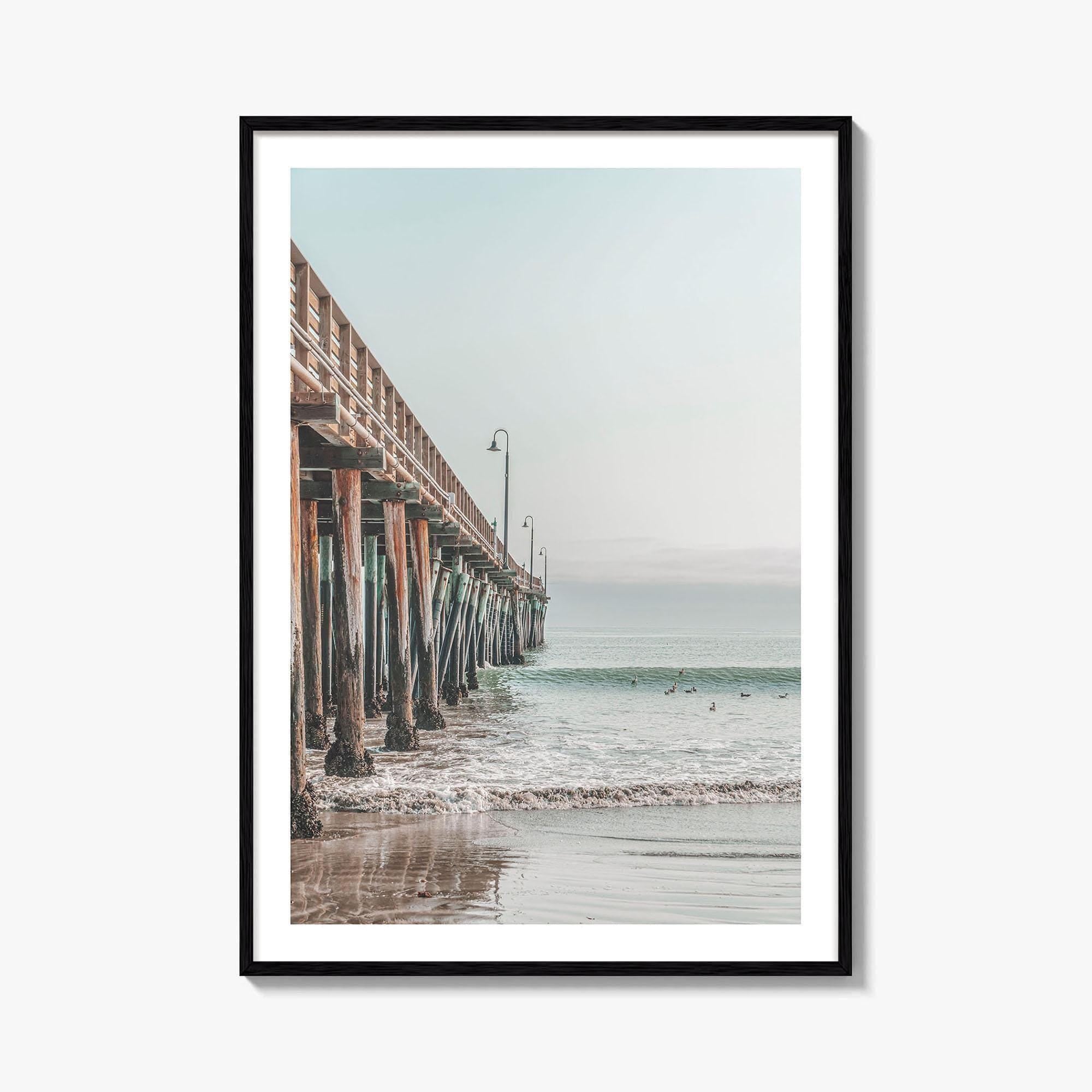 Cayucos Fine Art Photo Print, Pier, California, Pacific Ocean, Photo Poster, USA