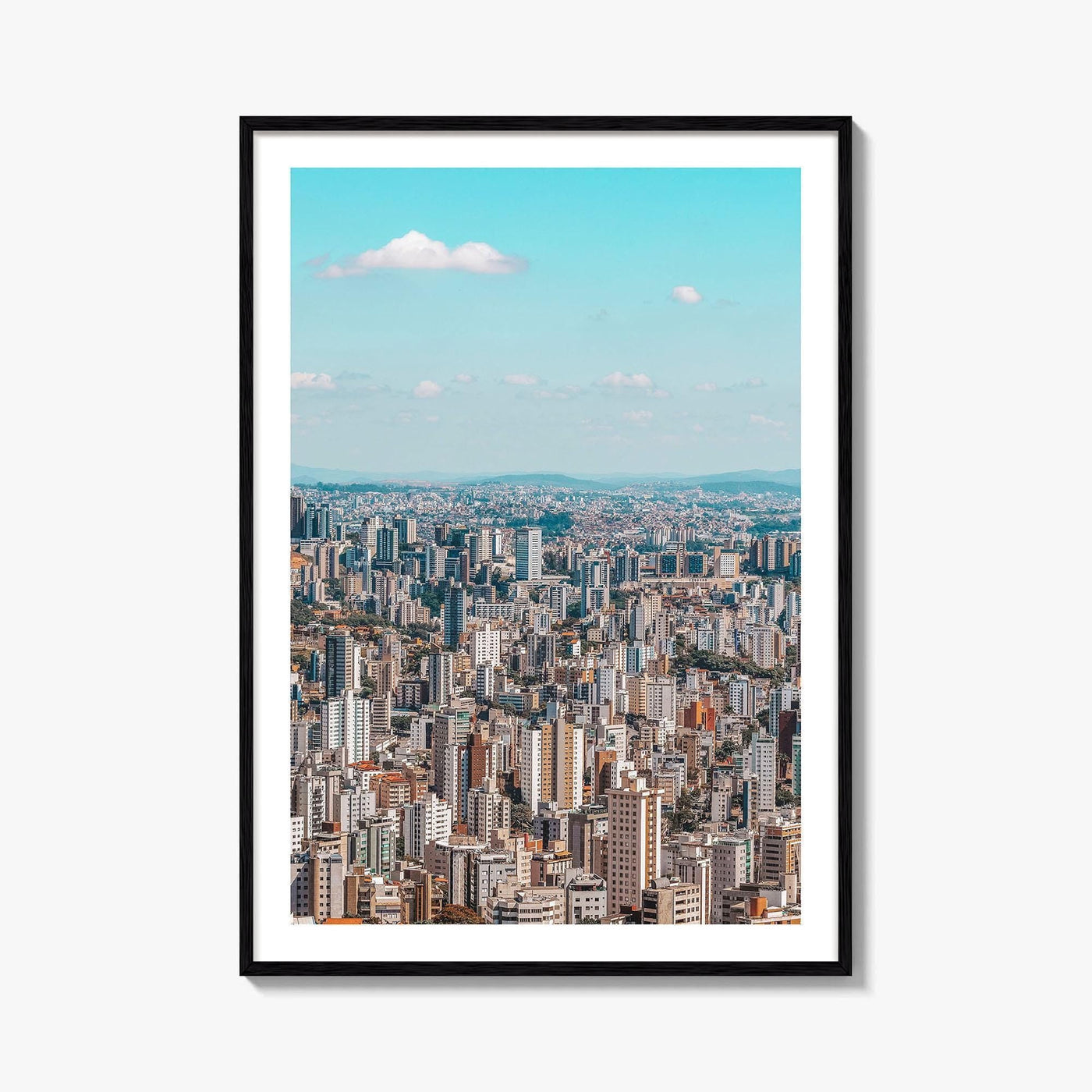 Belo Horizonte Skyline Fine Art Photo Print, Mangabeiras Viewpoint, Minas Gerais, Brazil Wall Poster