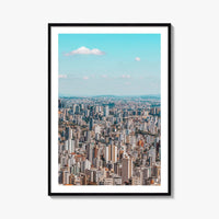 Belo Horizonte Skyline Fine Art Photo Print, Mangabeiras Viewpoint, Minas Gerais, Brazil Wall Poster