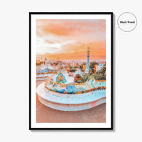 Barcelona Fine Art Photo Print, Park Güell, Gaudí, Catalonia Spain Poster