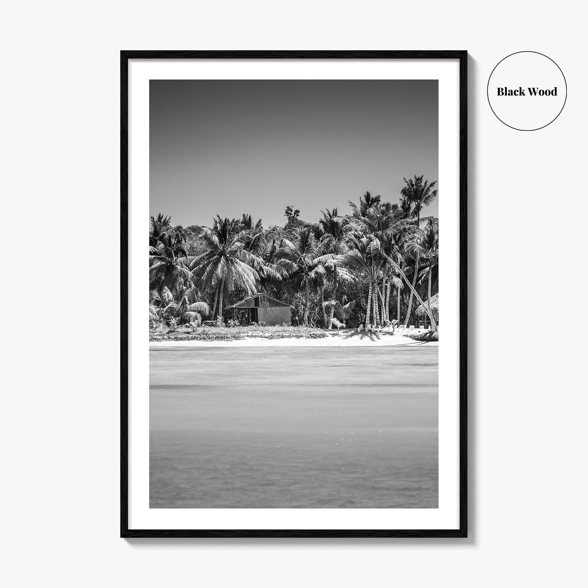 Punta Cana Black and White Fine Art Photo Print, Dominican Republic Poster