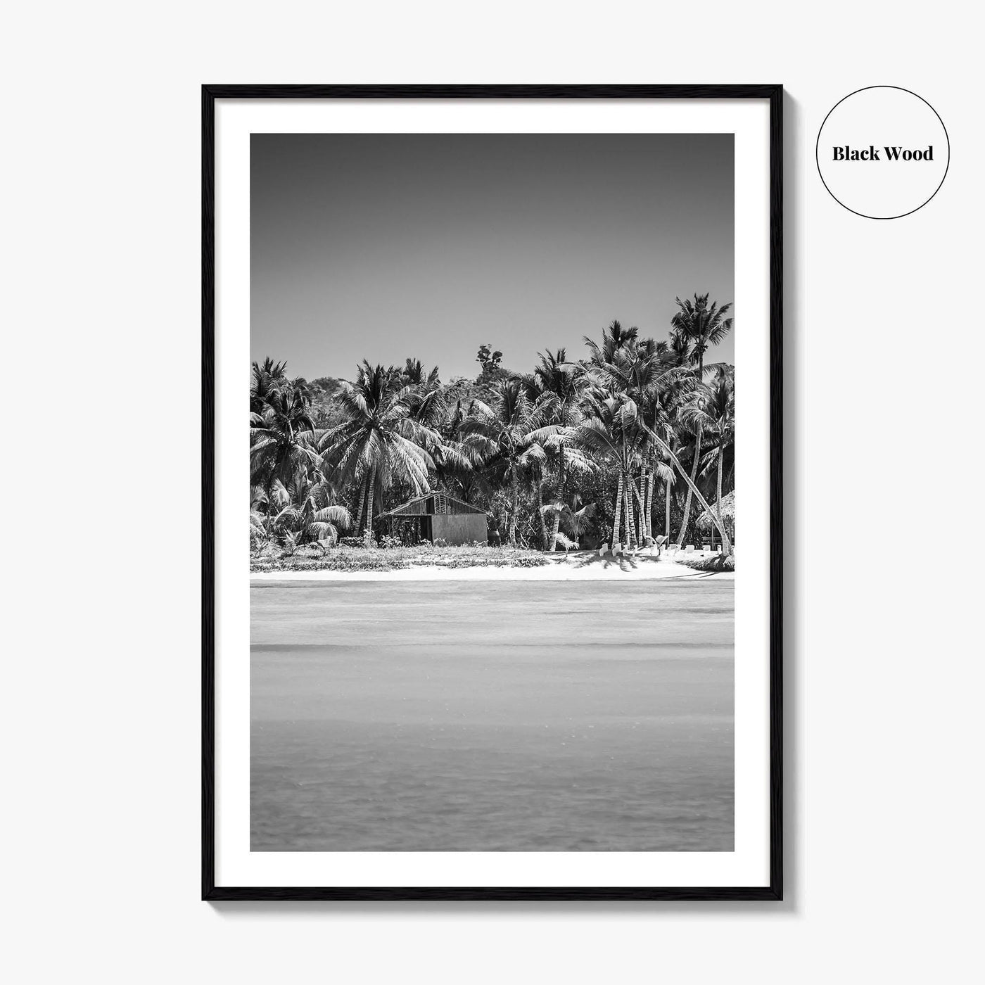 Punta Cana Black and White Fine Art Photo Print, Dominican Republic Poster