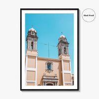 Colima Fine Art Photo Print, Colonial Church, Government Palace, Central Garden, Mexico, Poster