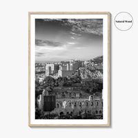 Athens Black and White Fine Art Photo Print, Acropolis Parthenon, Greece Wall Decor Poster