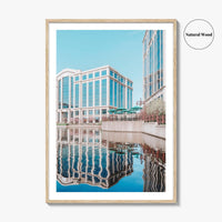 Bloomington Fine Art Photo Print, Minnesota Wall Decor, Office Park Lake Reflection Poster, USA