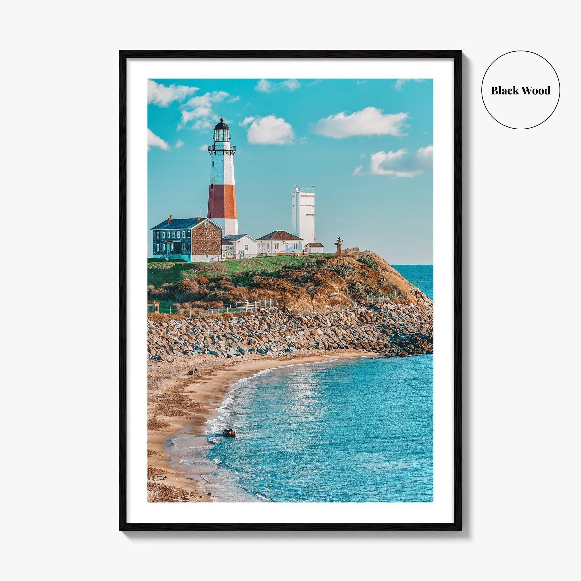 East Hampton Fine Art Photo Print, Montauk Lighthouse, Long Island New York Poster