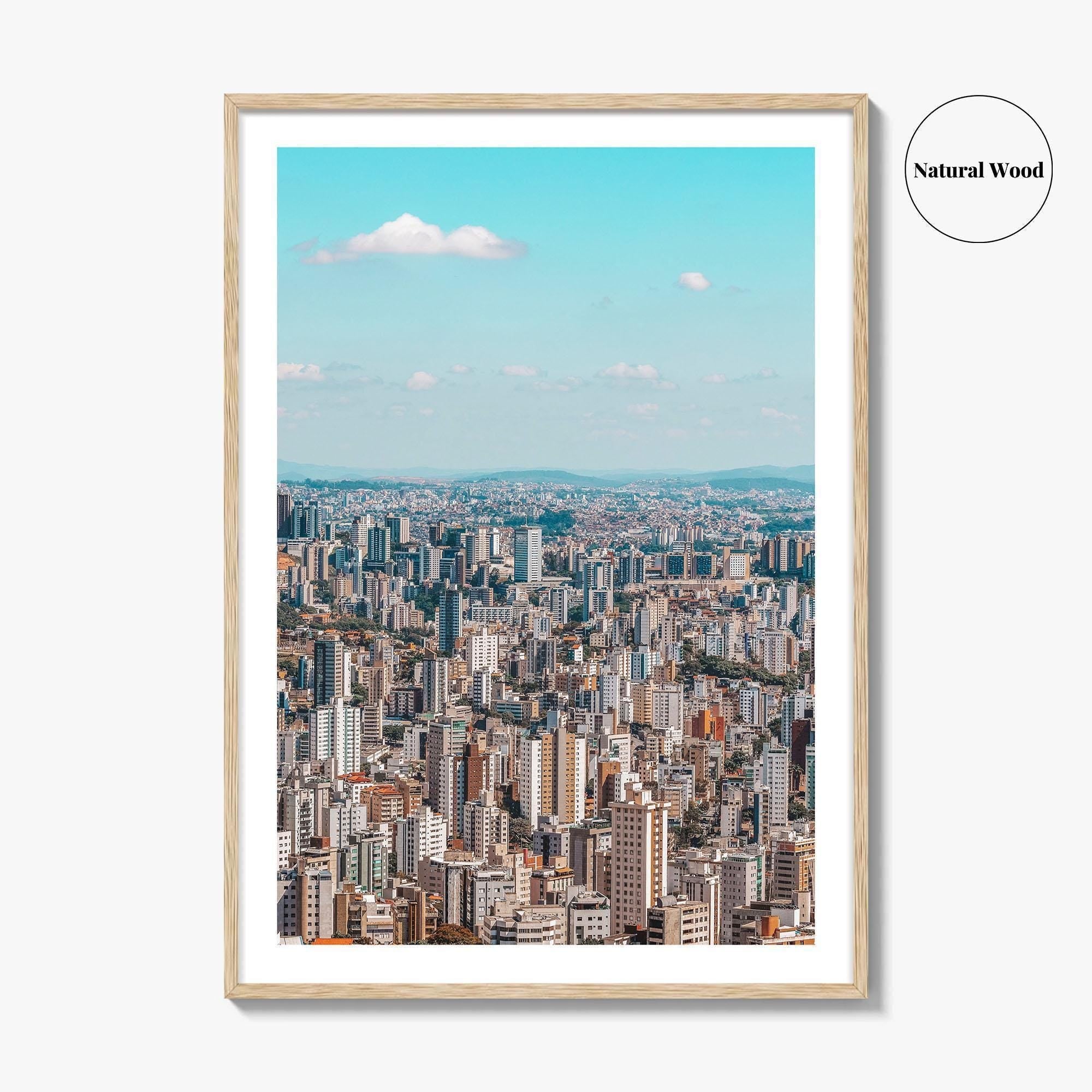 Belo Horizonte Skyline Fine Art Photo Print, Mangabeiras Viewpoint, Minas Gerais, Brazil Wall Poster