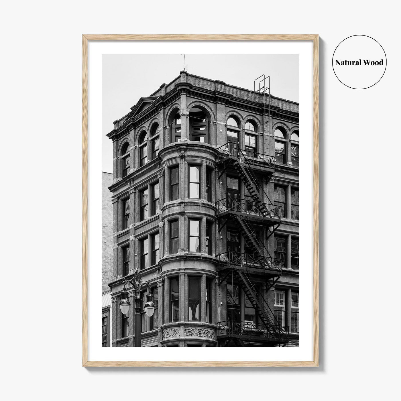Detroit Black and White Fine Art Photo Print, Michigan USA, Architecture Wall Decor Poster