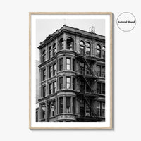 Detroit Black and White Fine Art Photo Print, Michigan USA, Architecture Wall Decor Poster