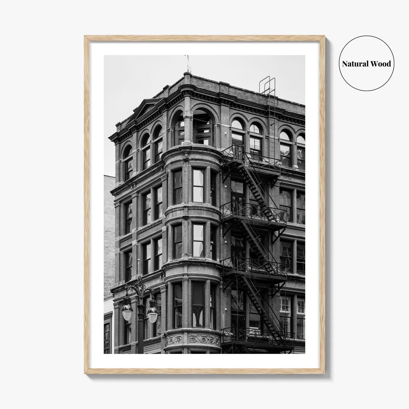 Detroit Black and White Fine Art Photo Print, Michigan USA, Architecture Wall Decor Poster