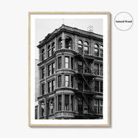 Detroit Black and White Fine Art Photo Print, Michigan USA, Architecture Wall Decor Poster