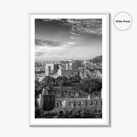Athens Black and White Fine Art Photo Print, Acropolis Parthenon, Greece Wall Decor Poster