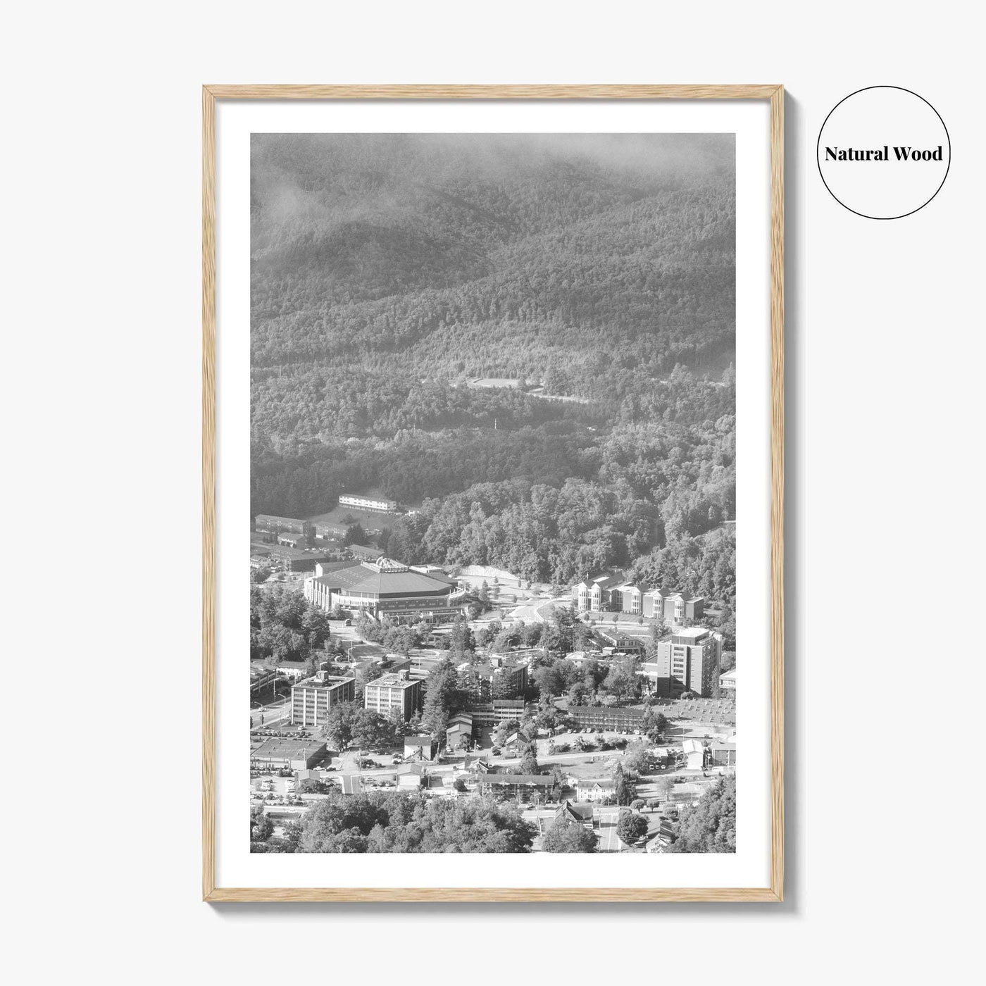 Boone Black and White Fine Art Photo Print, Howards Knob North Carolina Poster