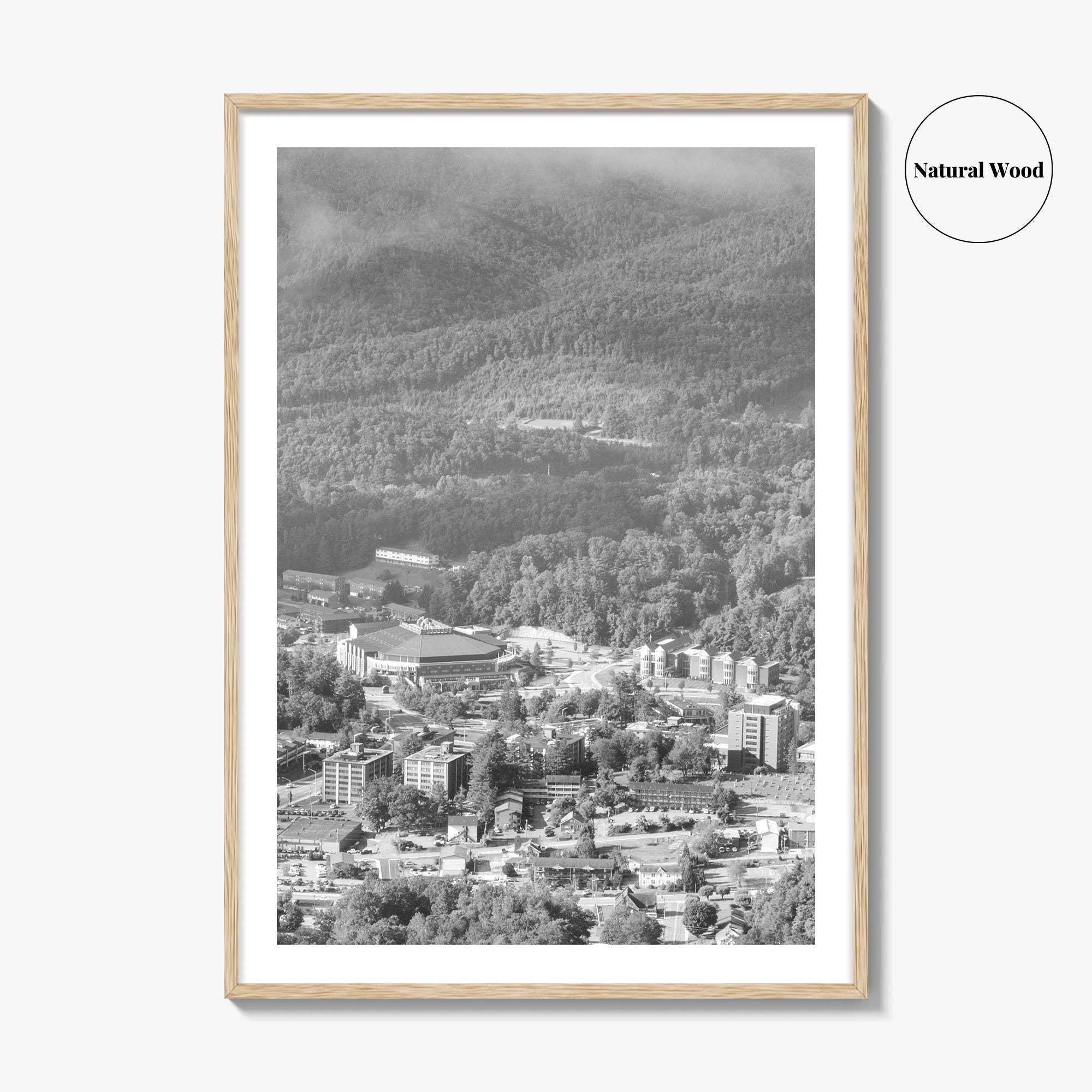 Boone Black and White Fine Art Photo Print, Howards Knob North Carolina Poster